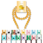 Vinswet 45pcs 8mm Citrine Natural Stone Beads Round Genuine Real Stone Beading Loose Gemstones DIY Smooth Bead for Bracelet Necklace Earrings Jewelry Making - color: Citrine, size: 8mm
