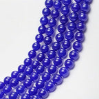 MJDCB Natural Stone Beads Sapphire Jade Round Loose Beads for Jewelry Making DIY Bracelet Necklace (12mm) - color: Sapphire Jade, size: 12mm