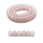 DandS ltd Crackle Lampwork Glass Beads for Jewelry Making, Blush Pink, Vibrant DIY Bracelets, Necklaces, Earrings, Beading Supplies & Craft Kits for Handmade Jewelry, 80pcs 0.39 inch (10mm), #J280-10 - color: Blush Pink