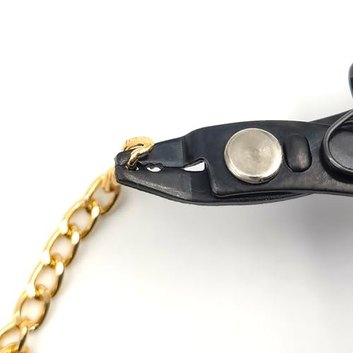 Grounded Plier, Precise Control Unleash Unrivaled Precision for Fine Chain Welding, 3ft Cable Secure Connection, Ideal for Permanent Jewelry Fine Chain Welding, Black