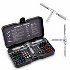 Ratcheting Screwdriver Set, 40-in-1 Magnetic Multi-Bit Driver with Dual-Direction Ratchet, Detachable T-Handle, Magnetic Booster, Extended Grip & Storage Box for Home Repair, Appliances & DIY - size: 40 PCS