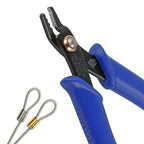 The Beadsmith Double Notch Crimper - 5” long (127mm) - Use with 2-3mm crimps & .013-.024" diameter beading wire - Comfortable Handles - Create perfect crimps every time - Tool for Jewelry Making - style: Double Notch Plier