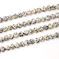 10mm Natural Dalmatian Stone Beads Heart Shape DIY Loose Gemstone Energy Healing Crystal Charms for Jewelry Making Handmade - color: Dalmatian