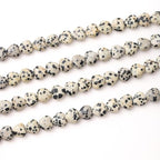 10mm Natural Dalmatian Stone Beads Heart Shape DIY Loose Gemstone Energy Healing Crystal Charms for Jewelry Making Handmade - color: Dalmatian