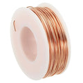PATIKIL 89.89 Feet Solid Bare Copper Wire,20 Gauge 99.9% Pure Copper Wire 0.8mm Soft Beading Wire Metal Plant Stem Ties for Jewelry Craft (27.4m) - size: 0.8mm x 89.89ft