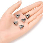20pcs Cute Bat Large Hole Animal Loose Beads (4.5mm Hole) Antique Silver Metal Spacer for DIY Craft Jewelry Making MEC-A1 - size: Cute Bat