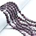 33pcs 12mm Dark Purple Cat's Eye Heart Stone Loose Gemstone Beads Semi-Precious Craft Supplies for DIY Jewelry Making - color: Heart12mm Dark Purple