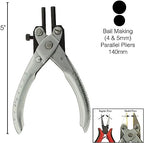 The Beadsmith Bail Making (4 & 5mm) Parallel Plier, 5.5 inches (140mm), Steel Tool for Jewelry Making, no Spring - style: Bail Making - 140mm