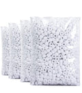 Praisebank 4000pcs White Barrel Plastic Pony Beads for Jewelry Making, Crafts, Hair Braids - color: White