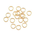 HDSupplies 100 Pieces - 304 Gold Tone Stainless Steel Jump Rings - 4mm Outer Diameter (Small) - 24 Gauge (0.5mm Thickness) - color: Gold Tone Stainless Steel, size: 4mm / 0.5mm Thick / 24 Gauge