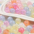 16mm Acrylic Beads 100pcs Cute Colors Spacer Beads Loose Beads for DIY Crafting Necklace Bracelet Jewelry Making Keychain (Pink&Purple) - color: pink&purple