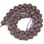 Matte Cloisonne Jasper Beads 10mm 35 Pcs Stone Beads for Jewelry Making Large Beads Bracelet Keychain Loose Round Smooth Gemstone Beads Necklace Earrings DIY Arts and Crafts Natural Stone Beads ﻿ - color: Matte Cloisonne Jasper, size: 10mm