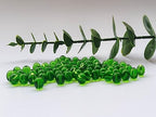 Glass Beads 8mm 100pcs Round Smooth Loose Beads for Bracelet Necklace Jewelry Making Craft DIY （8mm, 50802 Green） - color: Green, size: 8mm