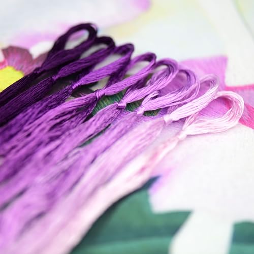 Natural 100% Mulberry Handmade Embroidery Silk Thread Silk Floss (28) - color: 28