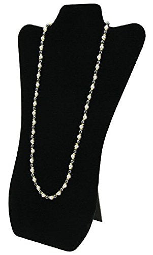 N'ice Packaging Nice New Black Velvet Necklace Jewelry Display Easel 14" H