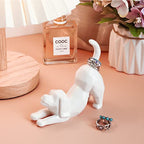 PUDDING CABIN Dog Mom Gifts for Women, Dog Ring Holder, Wedding Ring Stand, Dogs Gifts for Women Men Birthday Christmas Valentines, Loss of Dogs Sympathy Gift - style: Dog