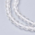 LiQunSweet 100 Pcs 3mm Natural Quartz Crystal Beads Strands Faceted Round Clear Loose Crystal Gemstone Bead Spacer for DIY Bracelet Necklace Materials - color: Natural Quartz Crystal Beads_3mm