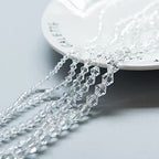 1700pcs Clear Bicone Crystal Beads 2mm 3mm 4mm 5mm 6mm Crystal Glass Bulk Faceted Beads for Necklace Bracelet Earrings DIY Jewelry Crafts Making Supplies - color: Clear, size: 2mm 3mm 4mm 5mm 6mm