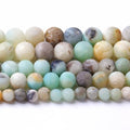 8mm 45pcs Frosted Amazonite Natural Stone Round Loose Beads for Jewelry Making DIY Bracelet Necklace - color: Frosted Amazonite, size: 8mm