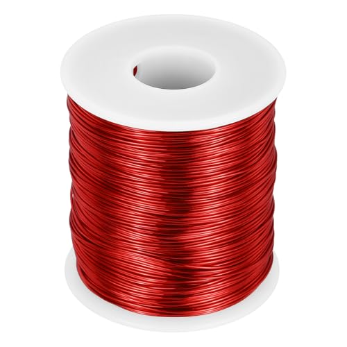 MECCANIXITY 22 AWG Magnet Wire, 22 Gauge Enameled Copper Wire, 1 Lb Magnetic Coil Wire for Transformer, Motor, Electric, 155C(311F) - size: 22 AWG