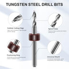 21 PCS Hand Drill Set, Pin Vise Hand Drill Set Including 10 PCS (1.6-2.5mm) Miniature Mini Drill Bits and 10 PCS (0.5-3.2mm) PCB Mini Chuck Chuck for Jewelry DIY, Resin, Wood, Model Making - color: Silver