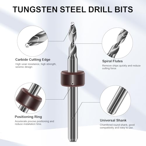 21 PCS Hand Drill Set, Pin Vise Hand Drill Set Including 10 PCS (1.6-2.5mm) Miniature Mini Drill Bits and 10 PCS (0.5-3.2mm) PCB Mini Chuck Chuck for Jewelry DIY, Resin, Wood, Model Making - color: Silver