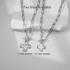 Bheop Chunky Cross Necklace for Women Trendy 14K Gold Silver Layered Statement Cross Pendant Charm Necklace Waterproof Paperclip Herringbone Snake Choker Chain Christian Jewelry Set Gift Non Tarnish - style: SL-Toggle Necklace(0.8 inch Pendant)