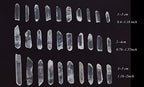 0.45lb Clear Quartz Crystal Points Natural Healing Crystals Tumbled Polished Bulk Stones for Meditation Yoga Chakra Reiki Balancing Crystal Therapy Gemstones Crystals 1.18”-1.96" - color: 1.18”-1.96", size: 0.45 Pound