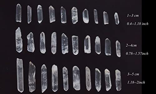 0.45lb Clear Quartz Crystal Points Natural Healing Crystals Tumbled Polished Bulk Stones for Meditation Yoga Chakra Reiki Balancing Crystal Therapy Gemstones Crystals 0.78"-1.57" - color: 0.78"-1.57", size: 0.45 Pound