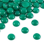 Crafans 50Pcs 12mm Round Jade Gemstone Cabochons Half Round Natural Jade Cabochons Dome No Hole Healing Power Stone Flat Back Chakra Crystal Beads for Jewelry Making(Sea Green) - color: Jade-Sea Green, size: 12mm