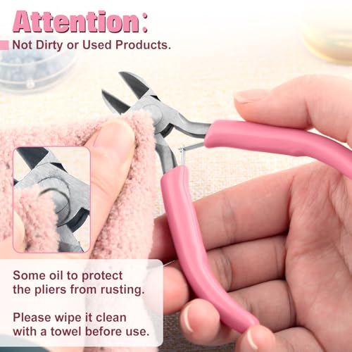 Mini Jewelry Pliers Set 3 Pcs Jewelry Making Tools Pliers Kit Includes Long Nose Pliers/Round Nose Pliers/Diagonal Pliers, Wire Cutters Pliers for Jewelry Making Wire Wrapping Beading Crafts - style: Long Nose & Round Nose & Diagonal Pliers