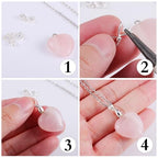 Pendant Clasp, 8Pcs 925 Sterling Silver Bails for Jewelry Making, Slider Necklace Pendant Connectors Charms Pinch Clip Pendant Clasp with Open Loop, Sterling Silver Jewelry Findings Making Supplies - color: 8PcsB