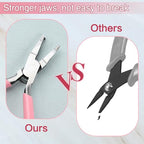 Mini Split Ring Pliers for Jewelry Making 5 Inches Ring Opening Pliers Small Split Ring Opener Tool Precision Jewelry Making Tools for Split Ring Key Chain Crafting Jump Ring Opener - style: Split Ring Pliers