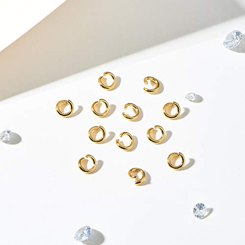 DanLingJewelry 200 pcs 304 Stainless Steel 19 Gauge Open Jump Rings 5mm for Jewelry Making DIY Golden Color - color: 200 pcs - ф5mm δ 1mm - Golden