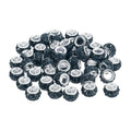uxcell 50Pcs European Large Hole Beads, Rhinestone Craft Bead Crystal Charm Spacer Beads for Pens Bracelet Making Necklace DIY Craft, Navy Blue - color: Navy Blue