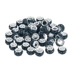 uxcell 50Pcs European Large Hole Beads, Rhinestone Craft Bead Crystal Charm Spacer Beads for Pens Bracelet Making Necklace DIY Craft, Navy Blue - color: Navy Blue