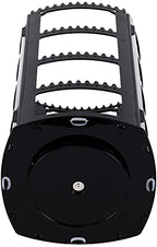 Sooyee 360 Rotating Earring Holder and Jewelry Organizer, 4 Tiers Jewelry Rack Display Classic Stand, 156 Holes and 160 Grooves for Necklaces Earrings Piercings, Black - color: Black