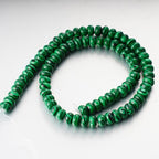 5x8mm Beads Rondelle Spacer Loose Beads for Jewelry Making DIY Crafts Design Handcraft Making 1 Strand 15.5"(Green Malachite) - color: Green Malachite