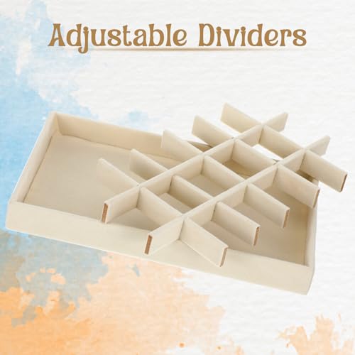 Psyqtsuary Stackable Jewelry Organizer Trays, Jewelry Tray for Drawer Stackable Earrings Tray Jewelrys Drawer Inserts Container with Removable Dividers for Earring Necklace Rings Bracelet Watch