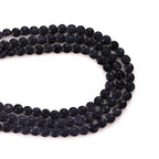 6mm Faceted Natural Bluesand Stone Beads Coin Disc Gemstone Spacer Beads for Jewelry Making DIY Bracelet Necklace - color: Bluesand
