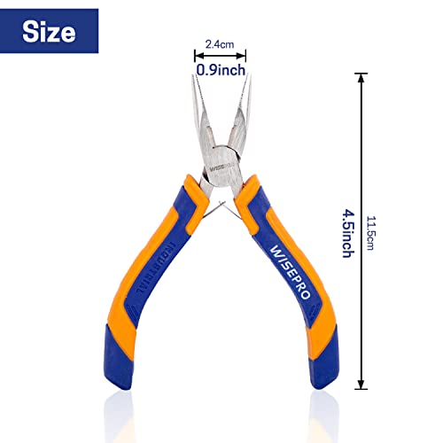 5 Inch Long Nose Pliers with Side Cutter, for Jewelry Making, Repairing, with spring shrapnel loaded - style: 5 Inch Long Nose Pliers
