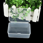 20 Pack Rectangular Clear Plastic Storage Containers Box with Hinged Lid for Beads and Other Small Craft Items (3.35 x 2.17 x 1.38 inch) - size: 3.35 x 2.17 x 1.38 inch