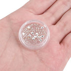 BEADIA Silver Plated Laser Round Spacer Beads 3x3mm 50pcs for Jewelry Making Findings Non Tarnish - color: Silver, size: 3mm Laser