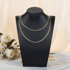 Crisjanggo 16 feet 14K Gold-Plated Brass Jewelry Making Chains Permanent Necklace Chains Roll for Jewelry Making with Jump Rings and Lobster Clasps - color: Oval Gold