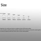 1000Pcs 4mm Metal Spacer Beads Metallic Plated Beads Round Beads Smooth Round Loose Beads Crimp Stopper Beads, Bracelet Making Clamp End Stopper Spacer Beads for Jewelry Making（Gold） - color: Gold, size: 4mm