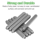 HARFINGTON 36pcs Metal Stamping Kit 3/16" (5mm) Steel Uppercase Letter and Number Punch Set (A-Z / 0-8 / "&" Symbol) Punch Press Tool with Case for Imprinting Metal Plastic Wood Leather - size: 3/16"
