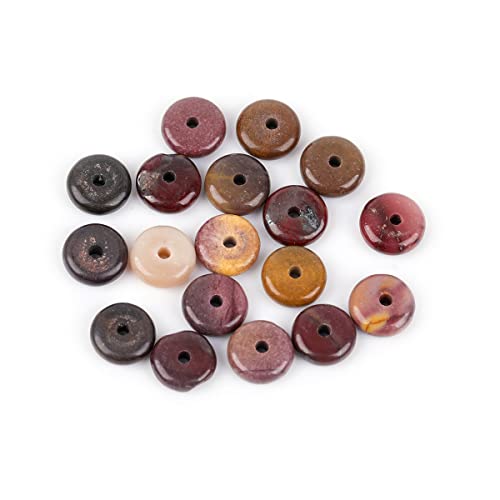 JOE FOREMAN 2x6mm Natural Mookaite Jasper Jasper Stone Heishi Disc Rondelle Spacer Beads for Jewelry Making Full 15" Strand Energy Stone Healing Power Crystal - color: Mookaite Jasper