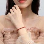 MAIBAOTA Healing Crystal Bracelet for Women Men, 8/4 mm Natural Stone Beaded Bracelets, Jewelry Birthday Gifts, Round Gemstones Stretch Bracelets - color: Red-Jasper, size: 4 mm