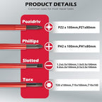 1000V Insulated Electrician Screwdriver Set - 13-Piece Professional Electrical Screwdriver Set Insulation Handle CRV Steel Magnetic Phillips Slotted Pozi Torx Tips VDE & GS Certified - style: 13 PCS VDE Interchangeable Pro