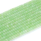 76pcs 5x8mm Natural Stone Light Green Jade Rondelle Spacer Loose Beads Abacus Disk Stone Round Loose Gemstone Beads for Jewelry Making DIY Bracelet Necklace - color: Light Green Jade Stone